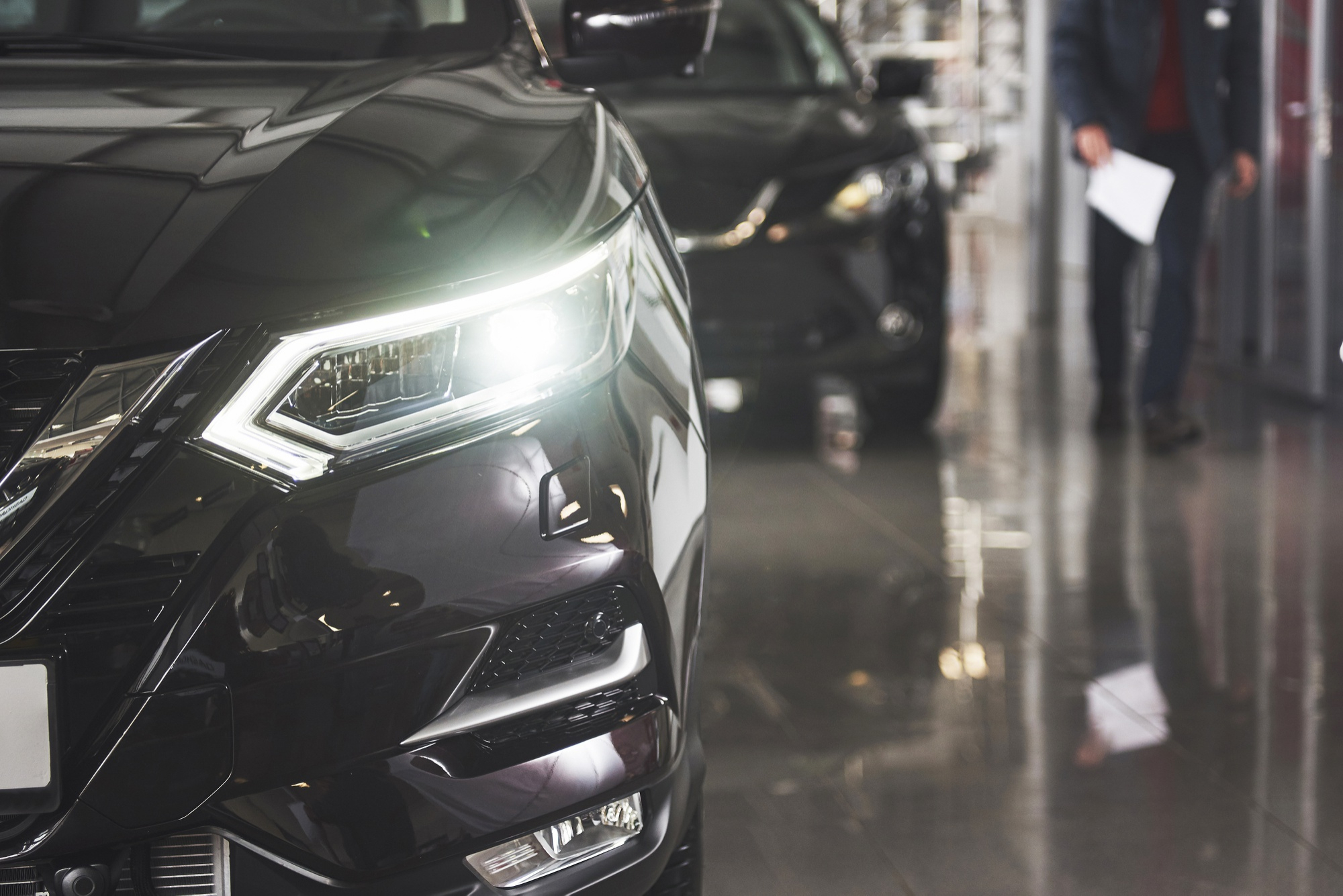 headlights-hood-black-luxury-car